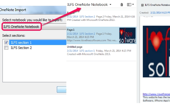 how to import onenote notebooks